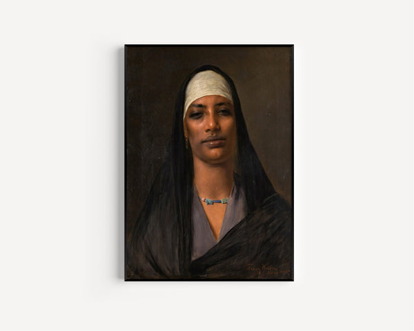 Franz Xaver Kosler — Egyptian Woman in a White Headscarf | Fine Art Print