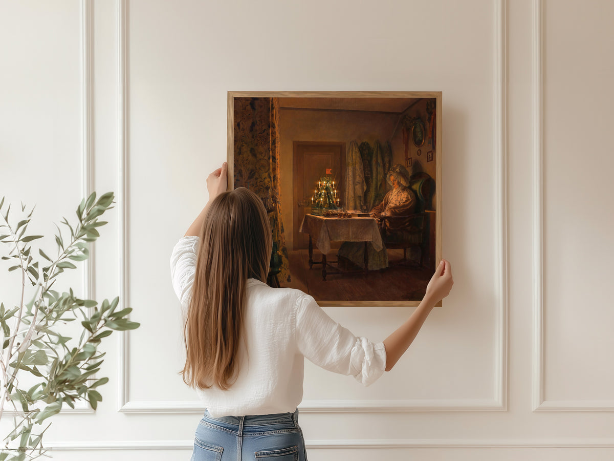 Oskar Freiwirth-Lützow — Einsame Weihnachten (Lonely Christmas) | Christmas Art Print
