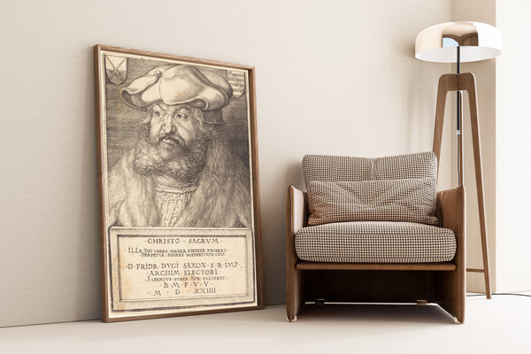 Albrecht Dürer — Elector Frederick the Wise of Saxony | Engraving Print