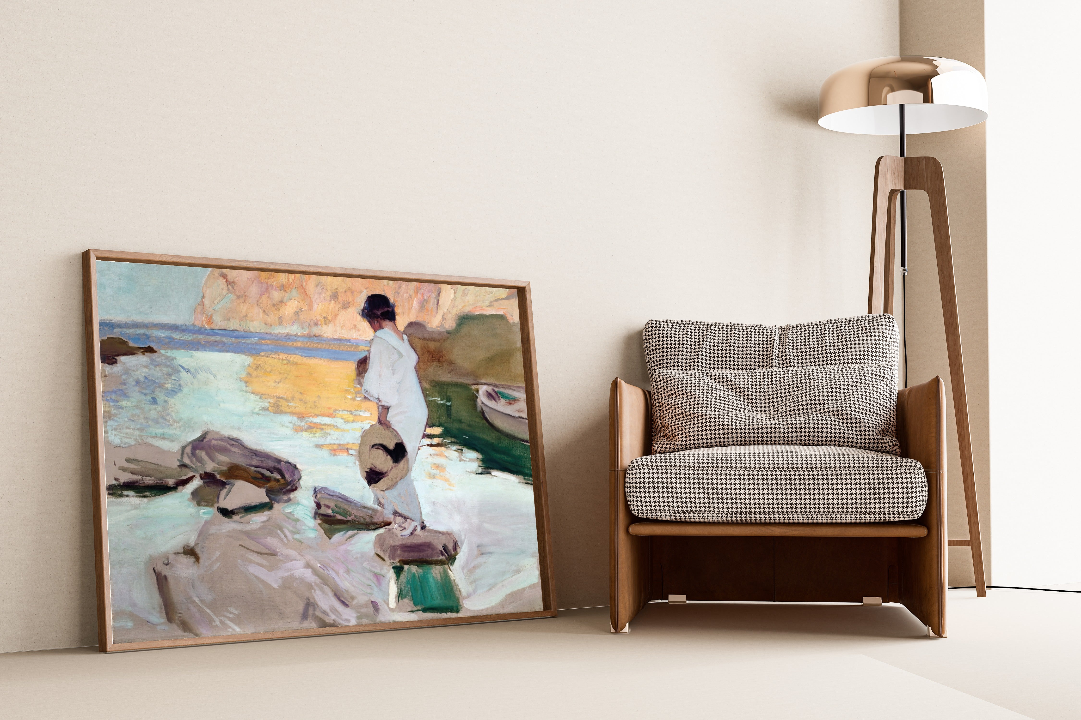 Joaquín Sorolla — Elena at Cala de San Vicente | Fine Art Print