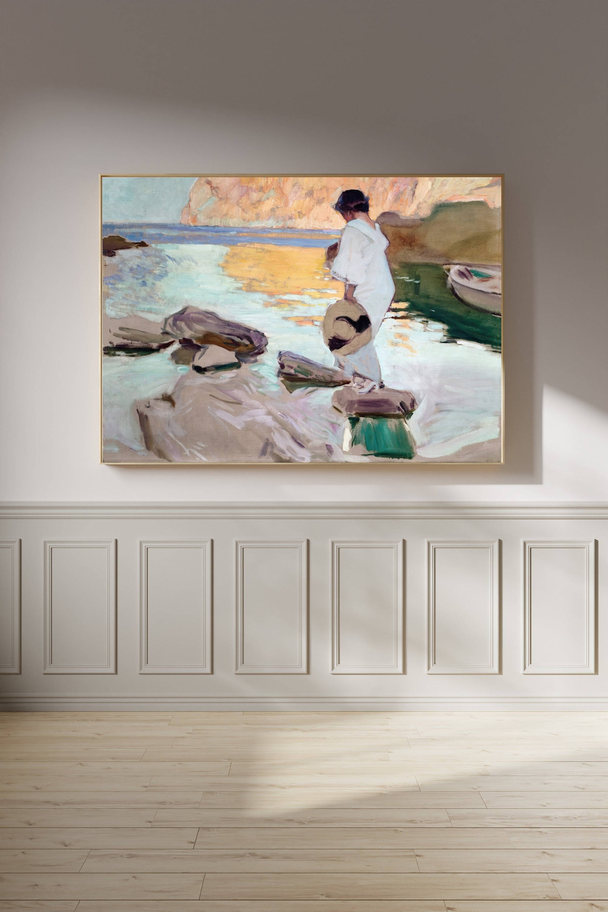 Joaquín Sorolla — Elena at Cala de San Vicente | Fine Art Print