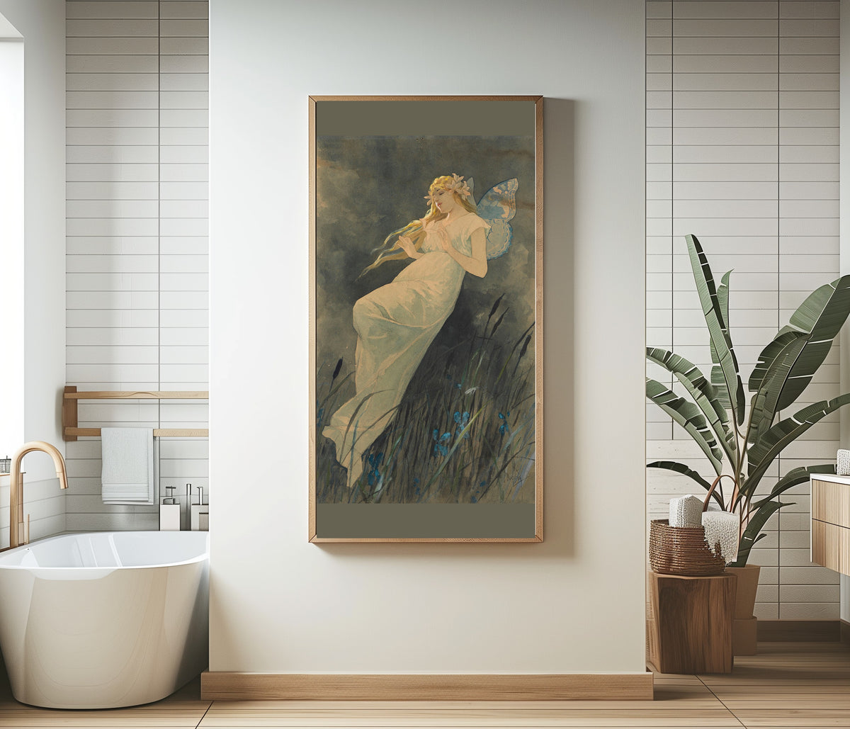 Alphonse Mucha — Elf with Iris | Art Nouveau Print