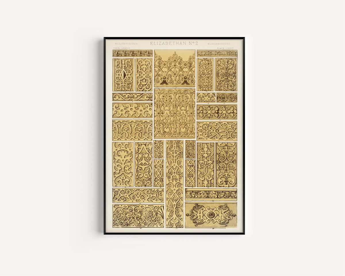 Owen Jones — Elizabethan No. 2 | Grammar of Ornament Design Print