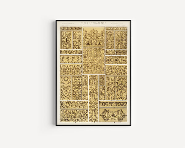 Owen Jones — Elizabethan No. 2 | Grammar of Ornament Design Print