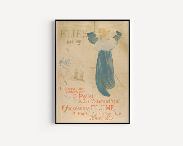 Henri de Toulouse-Lautrec — Elles: Poster for the Exhibition at La Plume | Vintage Poster Print