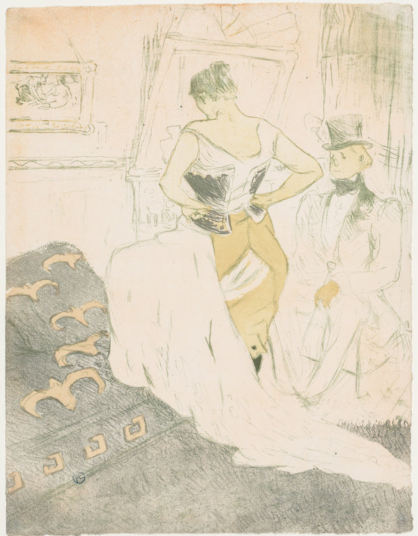 Henri de Toulouse-Lautrec — Elles: Woman in a Corset | Lithograph Print