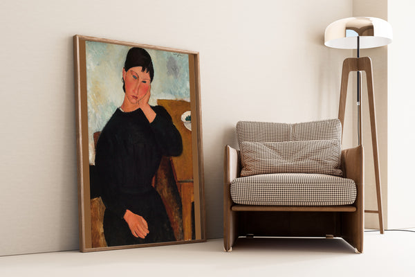 Amedeo Modigliani — Elvira Resting at a Table | Fine Art Print