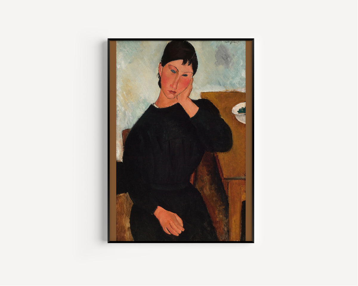 Amedeo Modigliani — Elvira Resting at a Table | Fine Art Print