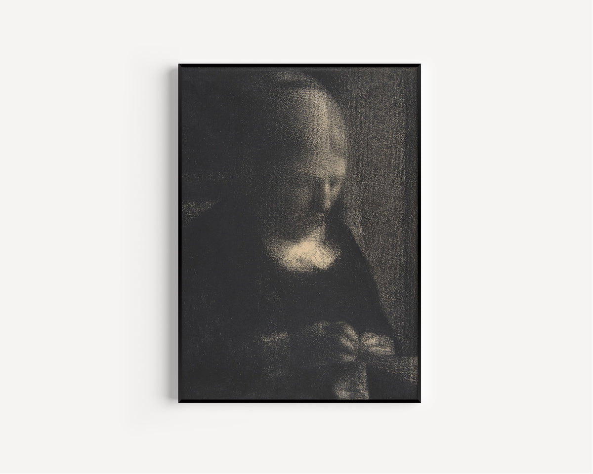 Georges Seurat — Embroidery; The Artist's Mother | Fine Art Print