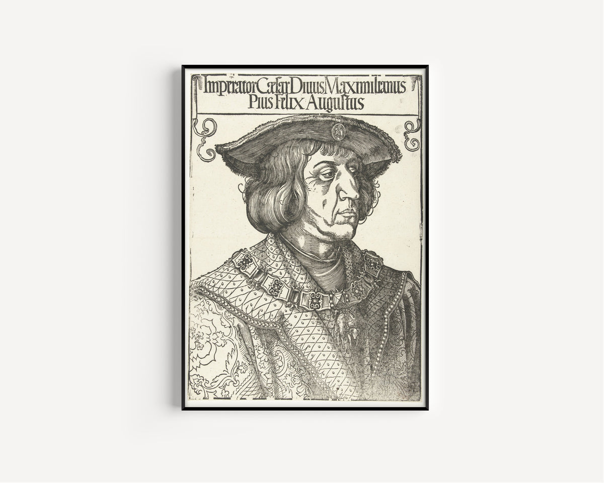 Albrecht Dürer — Emperor Maximilian I | Woodcut Print