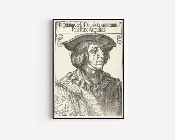 Albrecht Dürer — Emperor Maximilian I | Woodcut Print
