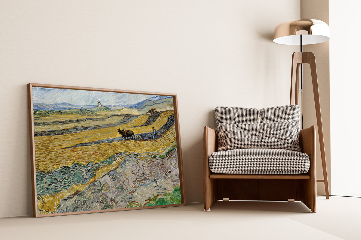 Vincent van Gogh — Enclosed Field with Ploughman | Fine Art Print