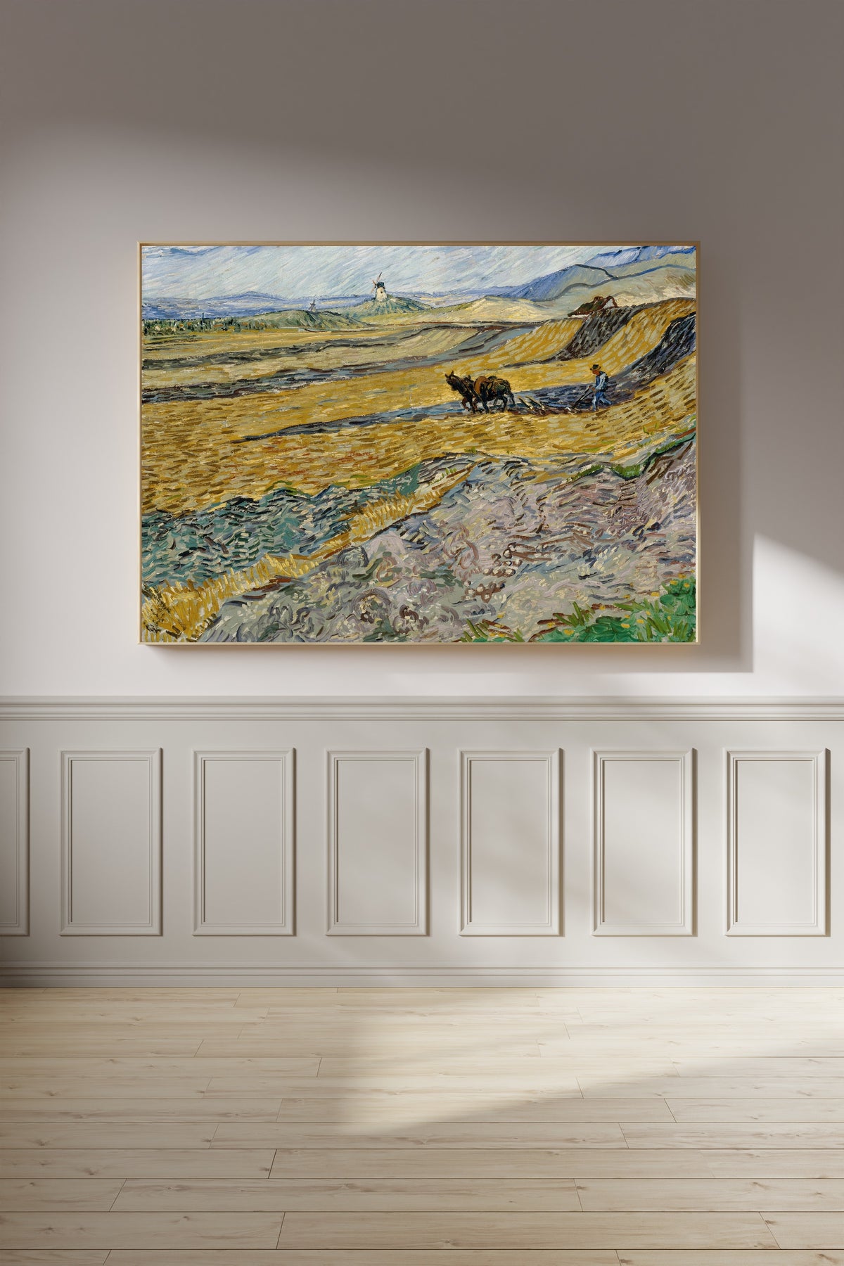 Vincent van Gogh — Enclosed Field with Ploughman | Fine Art Print