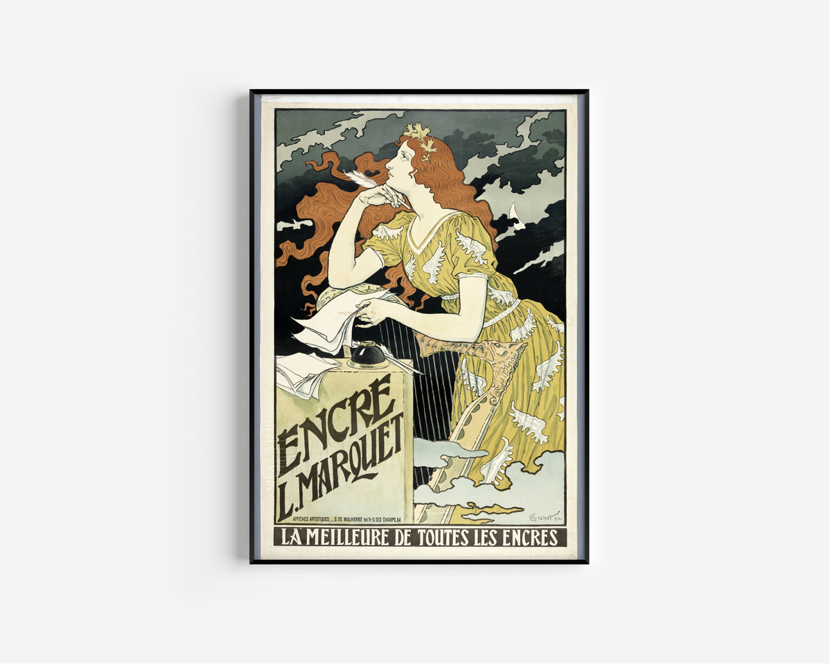 Eugène Grasset — Encre L. Marquet | Vintage Poster Print
