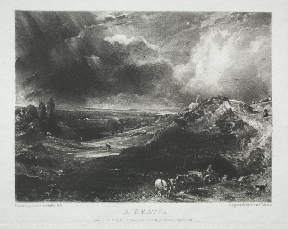 John Constable — English Landscape: A Heath | Mezzotint Print