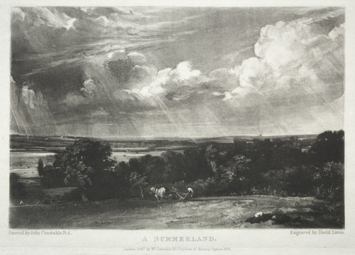 John Constable — English Landscape: A Summerland | Mezzotint Print