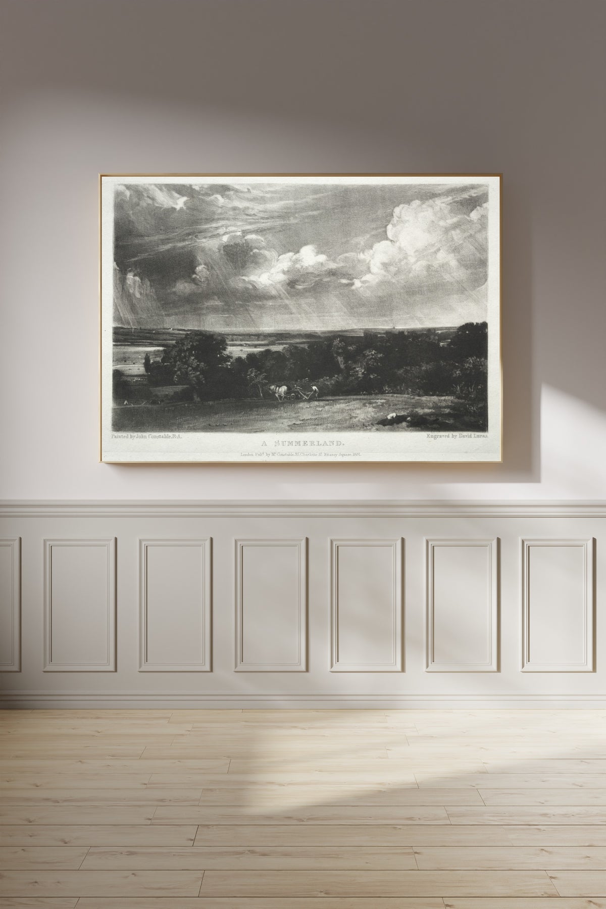 John Constable — English Landscape: A Summerland | Mezzotint Print