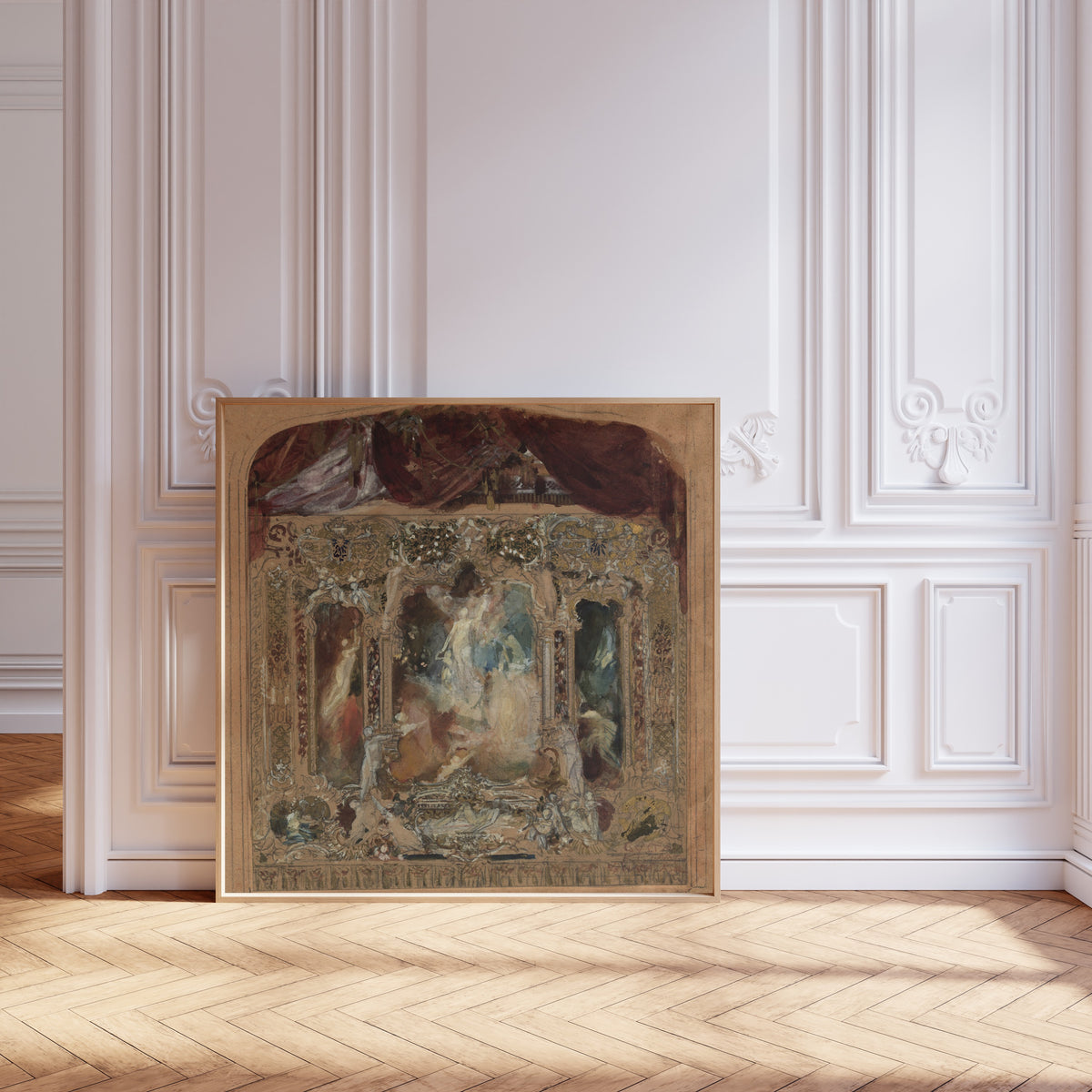 Gustav Klimt — Design for the Theatre Curtain in Reichenberg | Fine Art Print