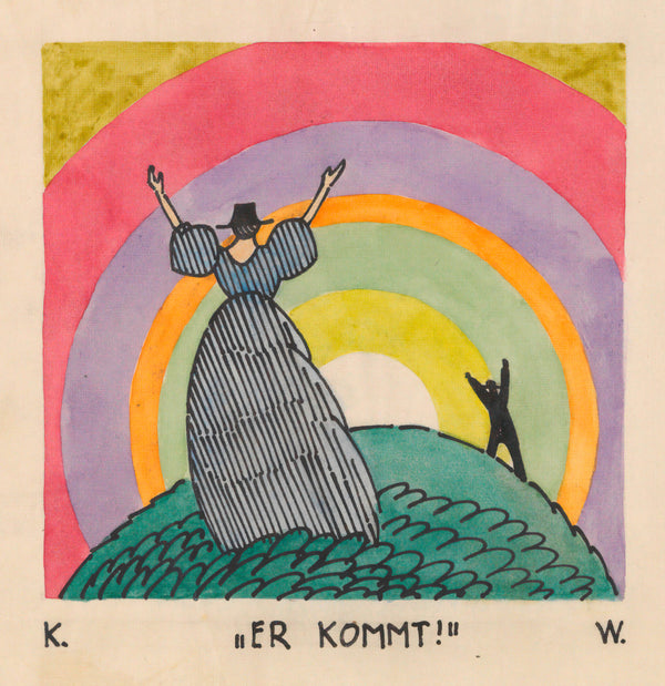 Karl Wiener — Er kommt! (He Is Coming!) | Vintage Poster Print