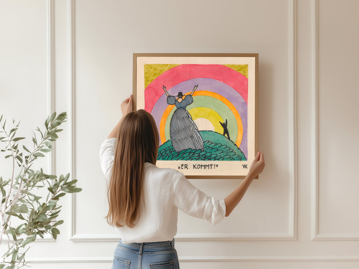 Karl Wiener — Er kommt! (He Is Coming!) | Vintage Poster Print