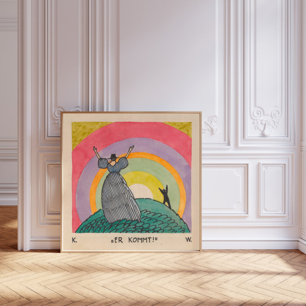 Karl Wiener — Er kommt! (He Is Coming!) | Vintage Poster Print