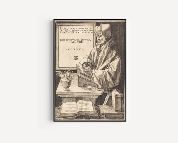 Albrecht Dürer — Erasmus of Rotterdam | Engraving Print