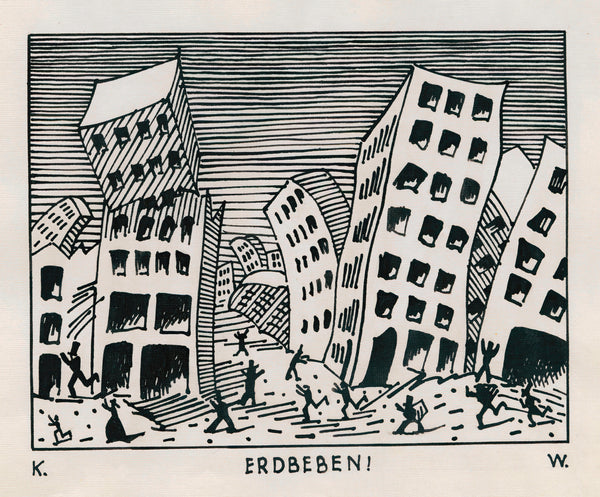 Karl Wiener — Erdbeben! (Earthquake) | Vintage Poster Print