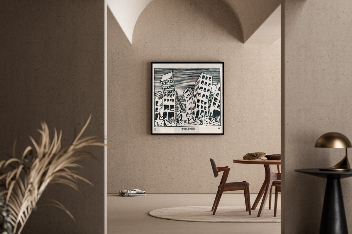Karl Wiener — Erdbeben! (Earthquake) | Vintage Poster Print