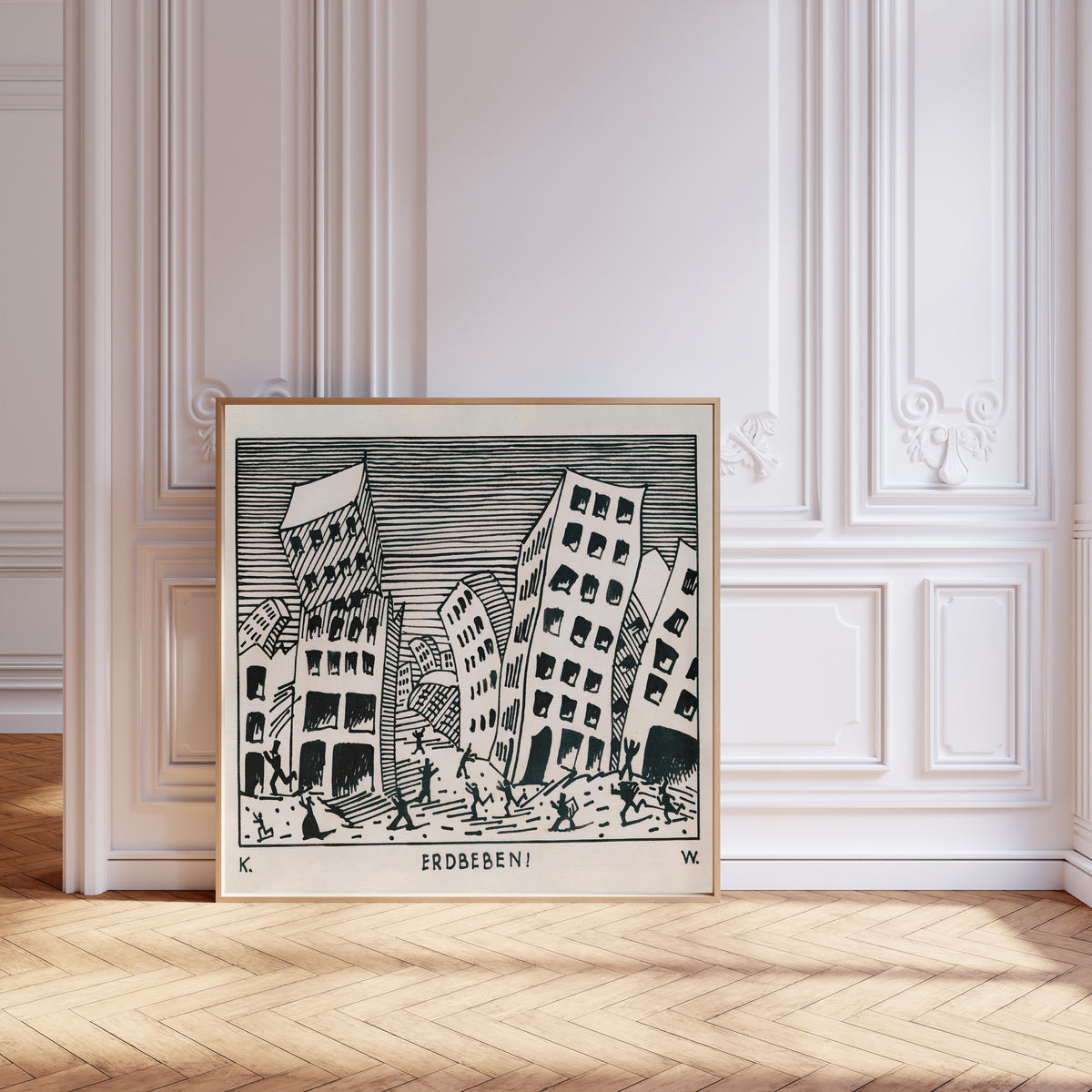 Karl Wiener — Erdbeben! (Earthquake) | Vintage Poster Print