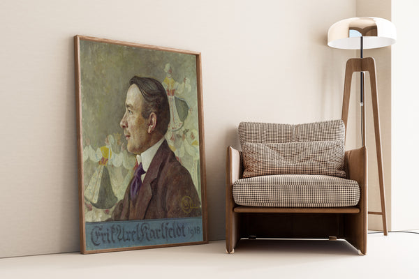Carl Larsson — Erik Axel Karlfeldt, the Poet | Swedish Oil Painting Print