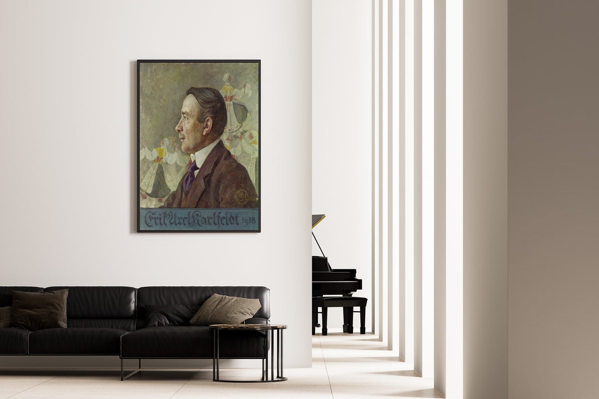 Carl Larsson — Erik Axel Karlfeldt, the Poet | Swedish Oil Painting Print