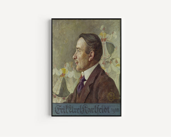 Carl Larsson — Erik Axel Karlfeldt, the Poet | Swedish Oil Painting Print