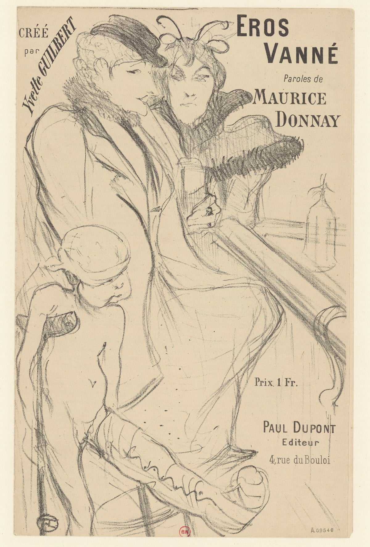Henri de Toulouse-Lautrec — Eros Vanné | Vintage Poster Print