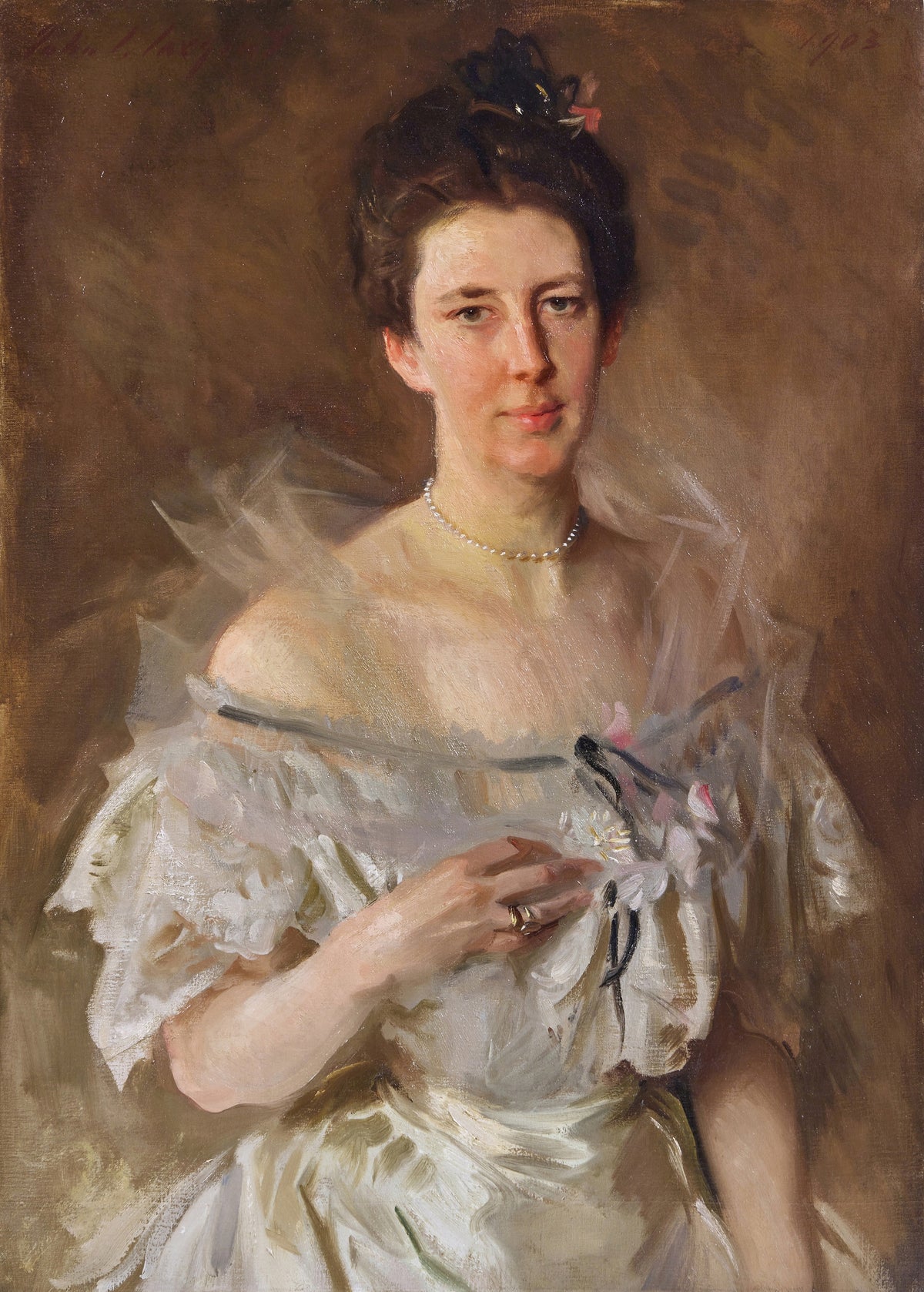 John Singer Sargent — Esther Fiske Hammond, Mrs. Gardiner Greene Hammond | Fine Art Print