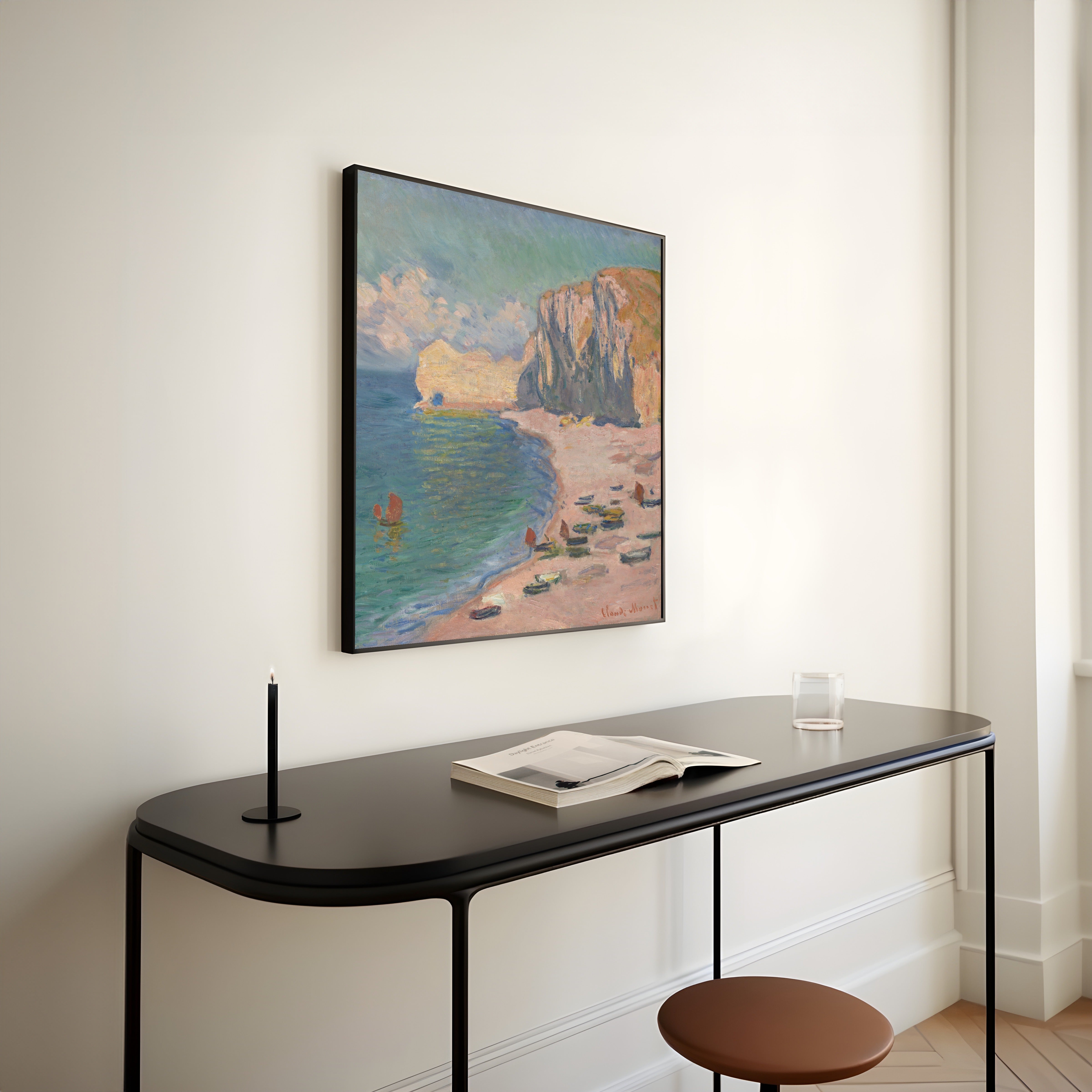 Claude Monet — Étretat, The Beach and the Falaise d'Amont | Fine Art Print