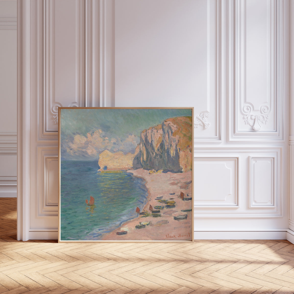 Claude Monet — Étretat, The Beach and the Falaise d'Amont | Fine Art Print