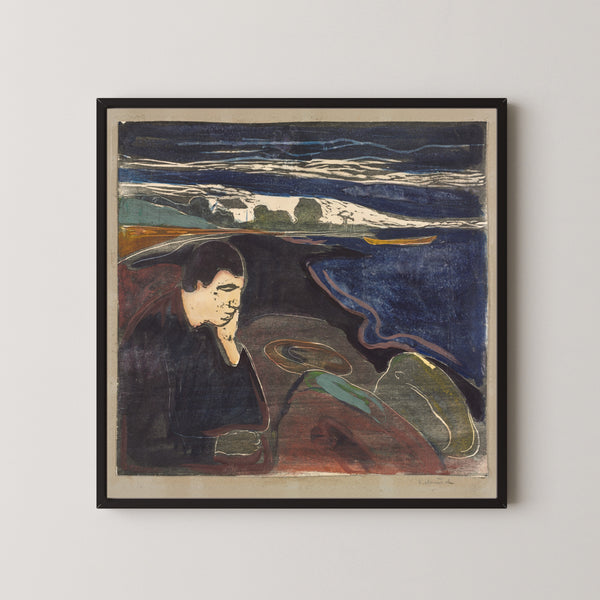 Edvard Munch — Evening, Melancholy I | Expressionist Fine Art Print