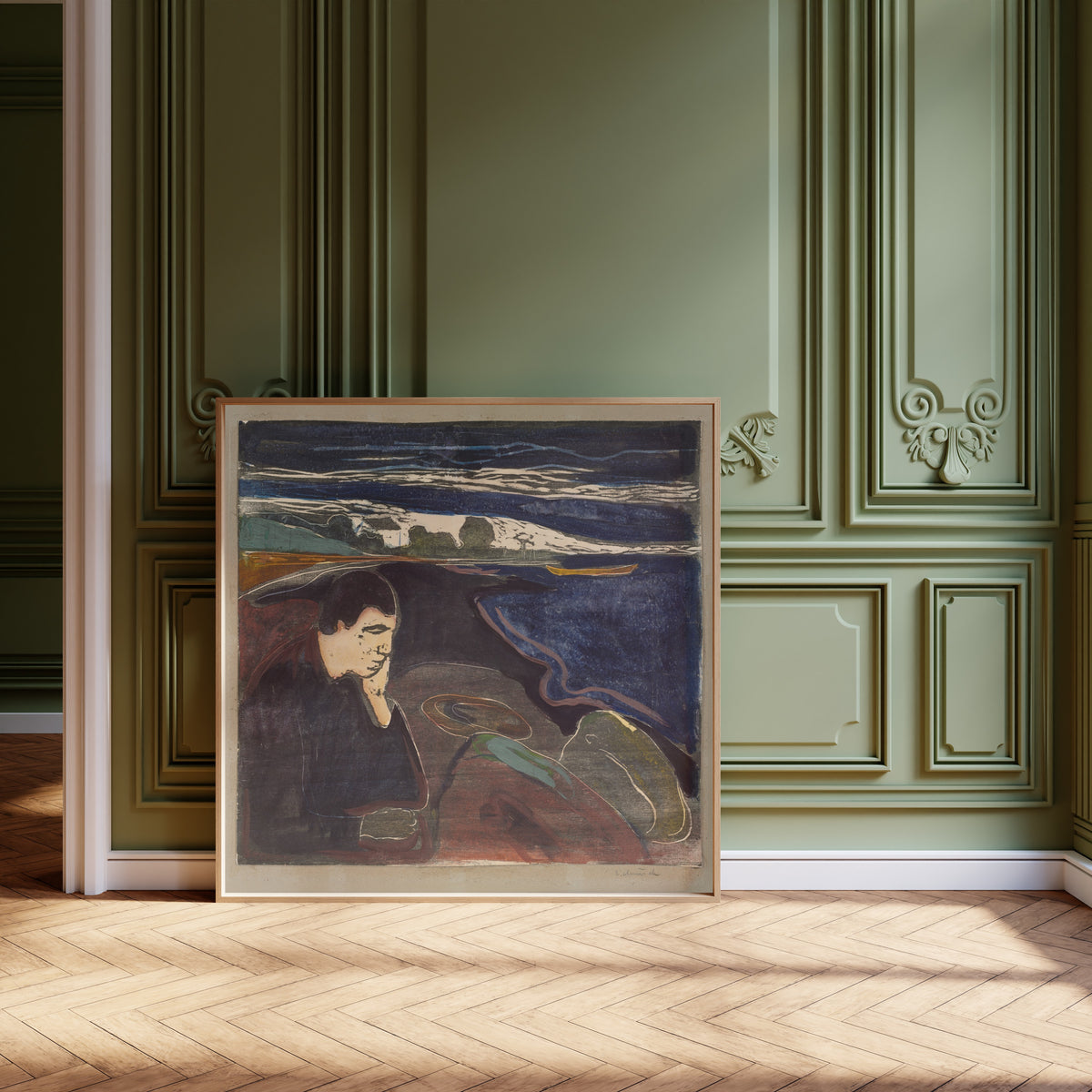 Edvard Munch — Evening, Melancholy I | Expressionist Fine Art Print