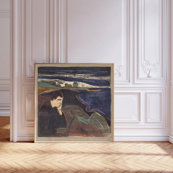Edvard Munch — Evening, Melancholy I | Expressionist Fine Art Print