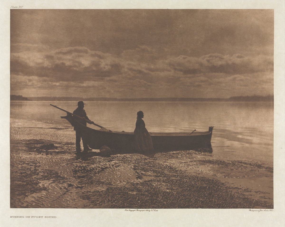 Edward S. Curtis — Evening on Puget Sound | Vintage Photograph Print