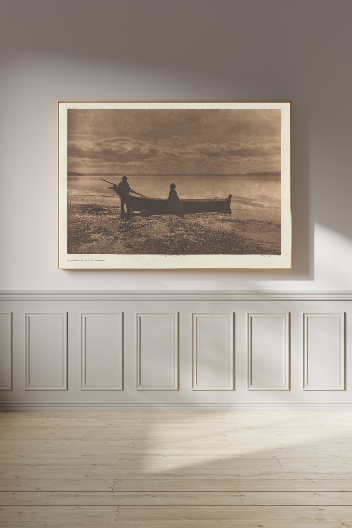 Edward S. Curtis — Evening on Puget Sound | Vintage Photograph Print