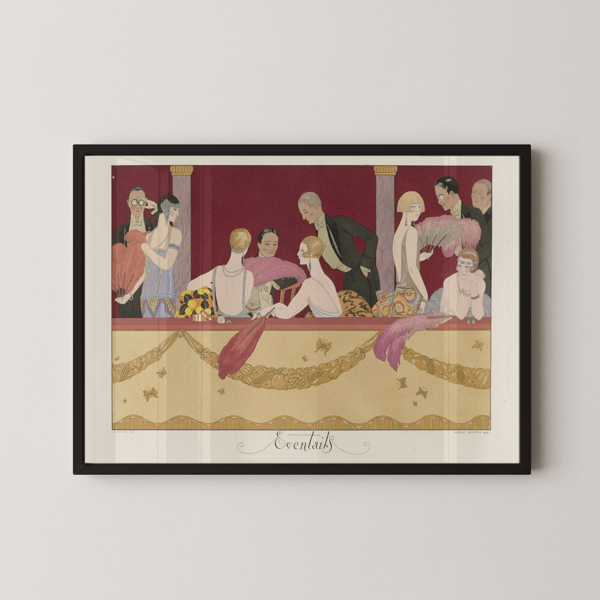 George Barbier — Eventails [Fans] | Art Deco Fashion Print
