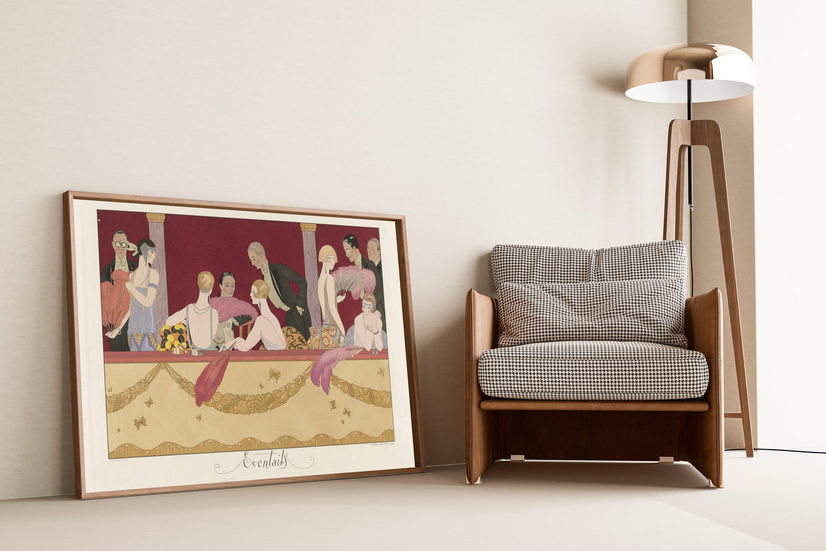 George Barbier — Eventails [Fans] | Art Deco Fashion Print