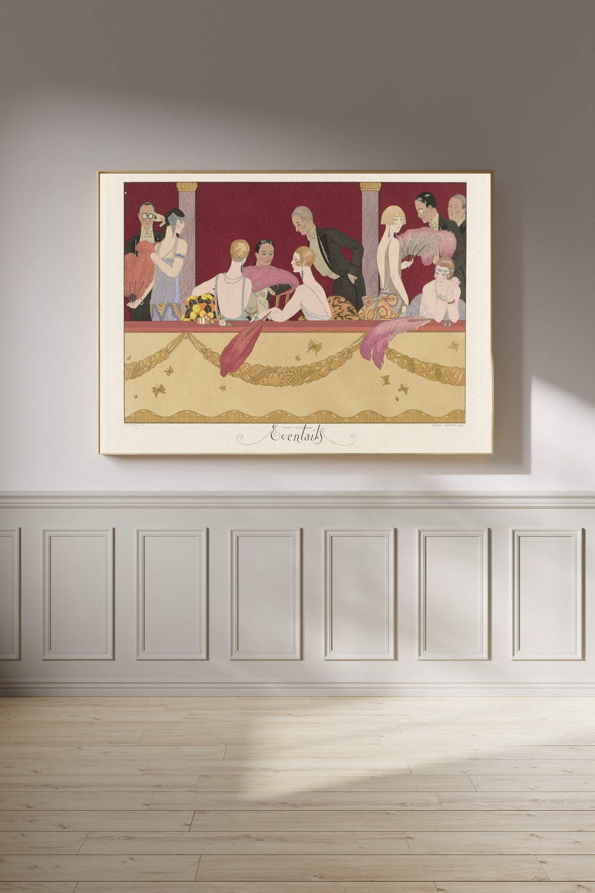 George Barbier — Eventails [Fans] | Art Deco Fashion Print