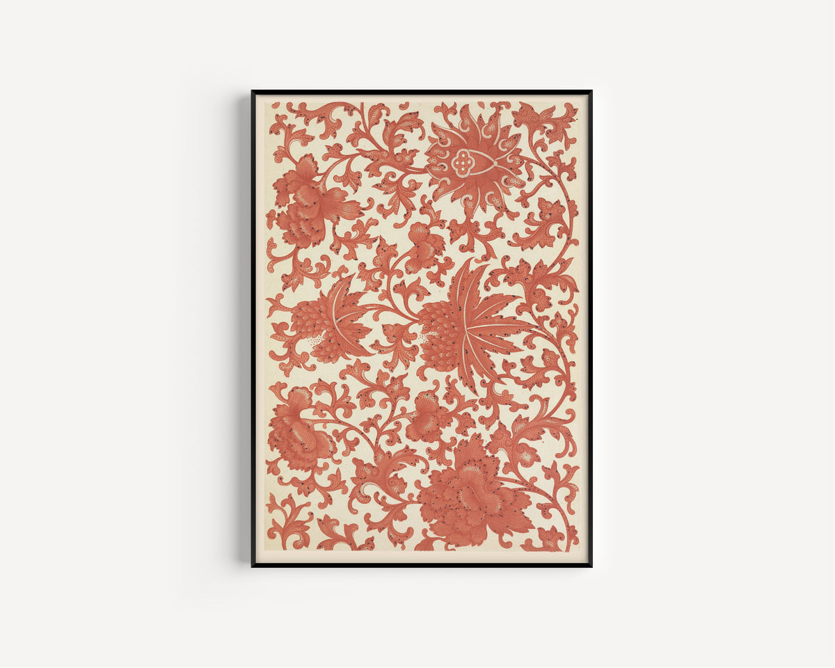 Owen Jones — Chinese Ornament: Floral Repeat | Ornament Plate Print