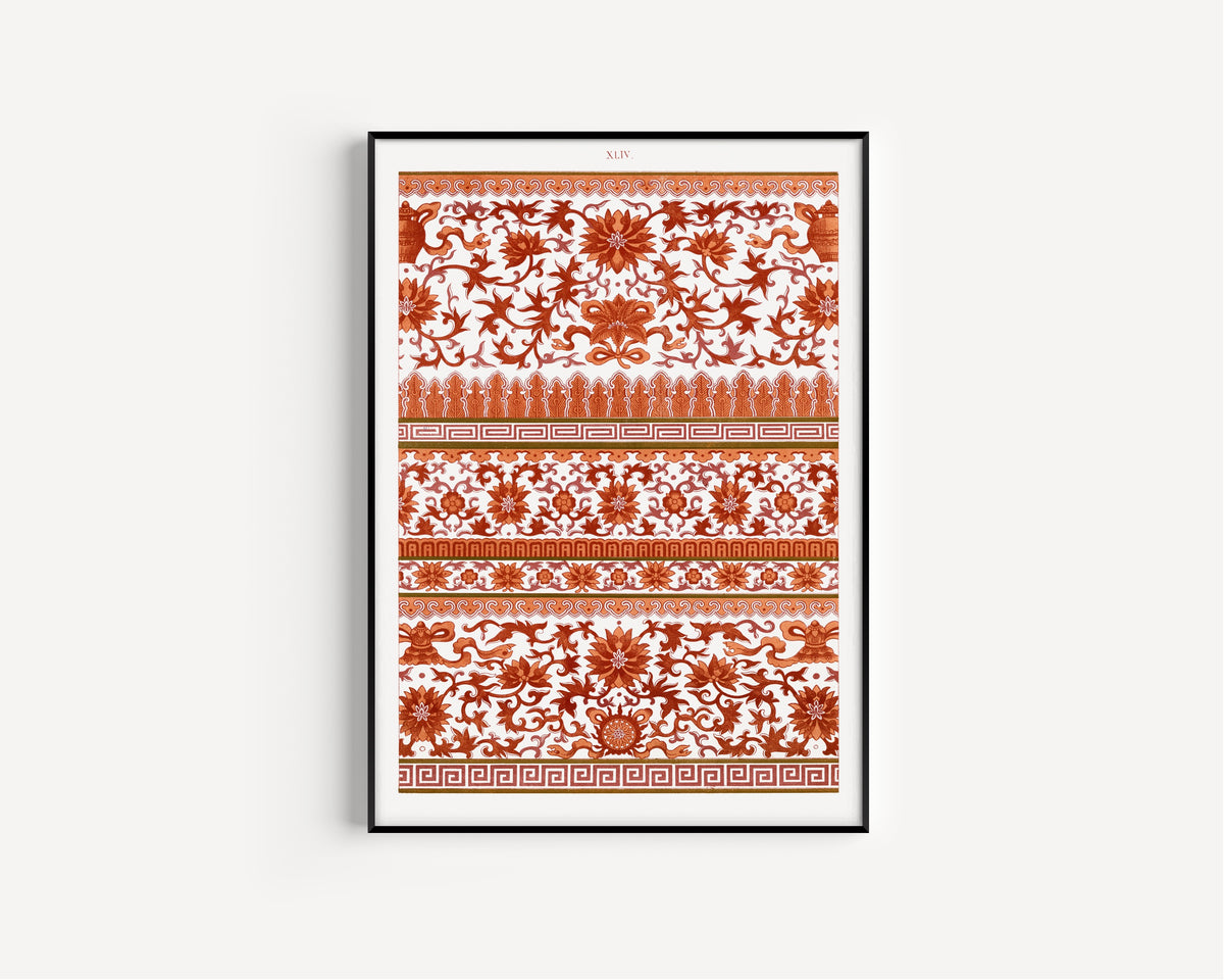 Owen Jones — Examples of Chinese Ornament, Plate 44 | Ornament Plate Print
