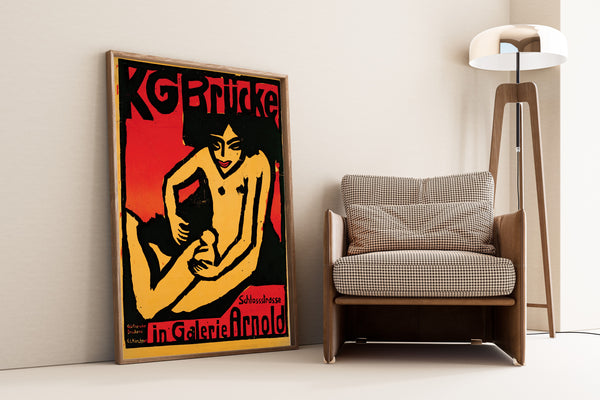 Ernst Ludwig Kirchner — KG Brücke exhibition poster, Galerie Arnold | Vintage Poster Print
