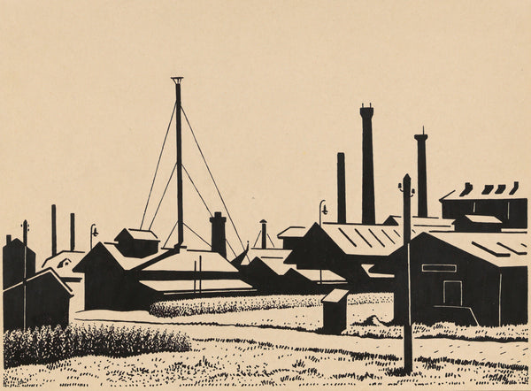 Karl Wiener — Fabriksanlagen (Factory Complex) | Modernist Illustration Print