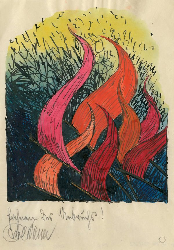 Karl Wiener — Fahnen des Umbruchs (Banners of Upheaval) | Expressionist Art Print