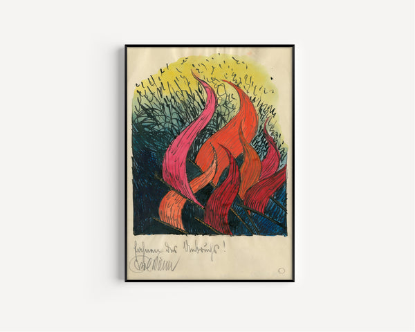 Karl Wiener — Fahnen des Umbruchs (Banners of Upheaval) | Expressionist Art Print